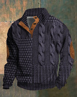 Basil™ – 3D-Print Pullover mit Muster in Lila