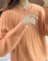 Drusilla |  Flauschiger Kaschmir-Strickpullover in Orange
