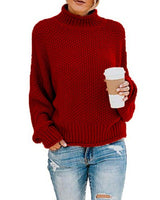 Carra | Dicker Pullover für Frauen in Reot