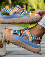 Maylis – Elegante Keilabsatzschuhe in Regenbogen