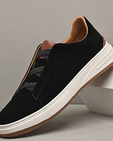 Lupo Casual Rindsleder Sneakers in Schwarz