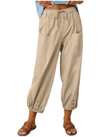 Zayrina - lässige Jogginghose in Khaki