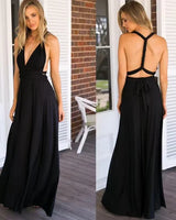 Kerensa | Elastisches Wickelkleid mit Riemen in Schwarz