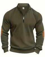 Breno™ - Eleganter Pullover mit halbem Reißverschluss in Grün