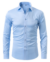 Felix™ - Knitterfreies Hemd in Lichtblau