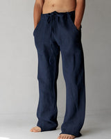 Bruce - Bequeme Männerhose im lockeren Design in Marineblau