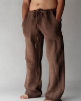Bruce - Bequeme Männerhose im lockeren Design in Braun