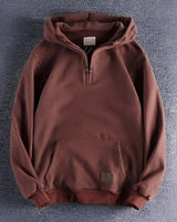 Tommy - Vintage-Herren-Hoodie mit Kapuze in Rot