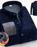 Anton - Modisches, warmes Herren-Karohemd in Marineblau