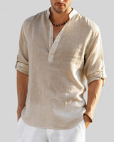 Cordell - Herrenhemd, locker und leicht in Beige