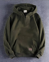 Tommy - Vintage-Herren-Hoodie mit Kapuze in Grün