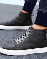 Albert - Eleganter Herren-High-Top-Sneaker in Grau