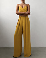 Becca - Stilvoller Jumpsuit mit hoher Taille in Gelb