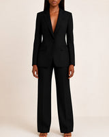 Elisabeth - Damenanzug-Set mit Blazer und Hose in Schwarz