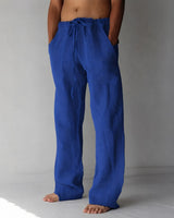 Bruce - Bequeme Männerhose im lockeren Design in Blau