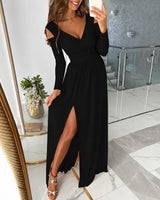 Bethan - Ein elegantes Maxikleid für besondere Anlässe in Schwarz