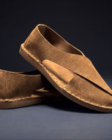Jasprit - Stylische Mules Aus Wildleder in Braun