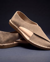 Jasprit - Stylische Mules Aus Wildleder in Beige