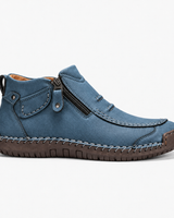 Aedrian – Hochwertige Schuhe Mit Seitlichem Reißverschluss in Blau