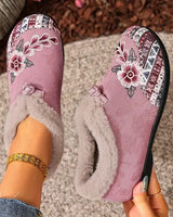 Dannelia – Bequeme Schuhe Aus Kunstfell in Rosa