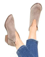 Stilvolle Damen Stiefeletten - Eveline in Grau