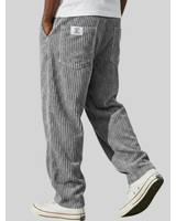 Albrecht | Herren Cord Hose mit Weitem Schnitt und Gerader Form in Grau