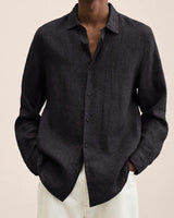 Amadeus | Damen Langarm Hemd in Schwarz