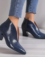 Amaya | Damen Orthopädische Stiefeletten mit Komfort und Absatz in Blau