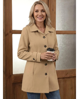 Amla | Damen Winterjacke für vielseitige Lagenlooks in Braun