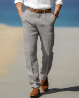 Anzughose Herren Business Slim Fit in Hellgrau