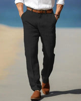 Anzughose Herren Business Slim Fit in Schwarz