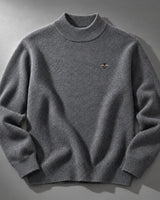 Slaven – Strick Pullover MIT Stehkragen in Grau