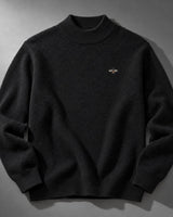 Slaven – Strick Pullover MIT Stehkragen in Schwarz