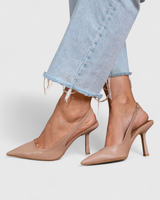 Bella - Stilvolle Orthopädische Pumps in Beiges Leder