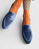 Araminta | Damen Slipper Loafer in Blau