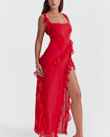 Themis - Wunderschönes, bequemes Kleid in Red