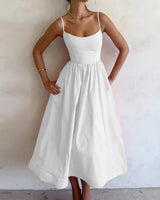 Ärmelloses Festliches Kleid Damen in Weiß