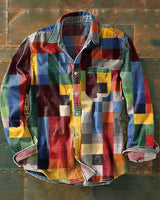 Mika™ - Unisex-Hemd im Vintage-Karomuster in bunt
