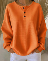 Bryony | Locker Sitzender Pullover in Orange
