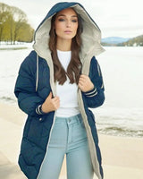 Ada - Warme Fleecejacke in Blau
