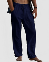 Jovan - Bequeme Sommerhose für Herren mit Kordelzug in Marineblau
