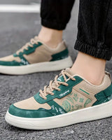 Weber - Bedruckte Schnürschuh-Sneaker in Grün