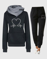 Bettina™ | Bequemes Trainingsset in Schwarz