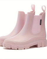 Maria | Damen Wasserdichte Slip-On Chelsea Stiefel in Rosa