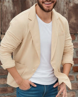 Balduin | Herren Casual Sakko mit Taschen in Aprikose