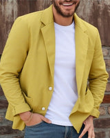 Balduin | Herren Casual Sakko mit Taschen in Gold