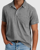 Bastian | Herren Kurzarm Poloshirt Regular Fit in Grau