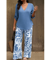 Elvira - zweiteiliges Soft-Touch-Set in Blau