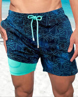 Benedikt | Herren Badeshorts mit Innenfutter in Marineblau