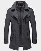 WARME WINTER- UND HERBSTJACKE in Grau